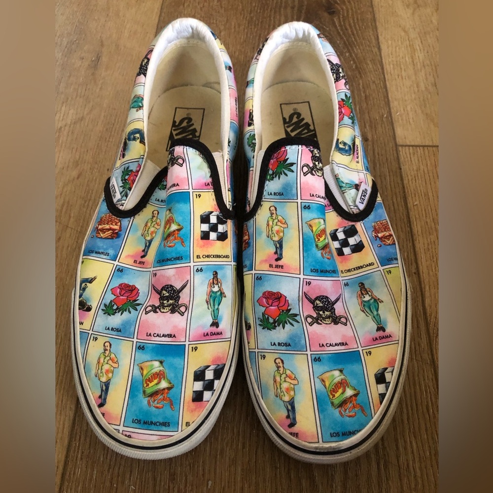 Vans Los Vans X La Loteria Slip On Sneakers men’s sz 11.5